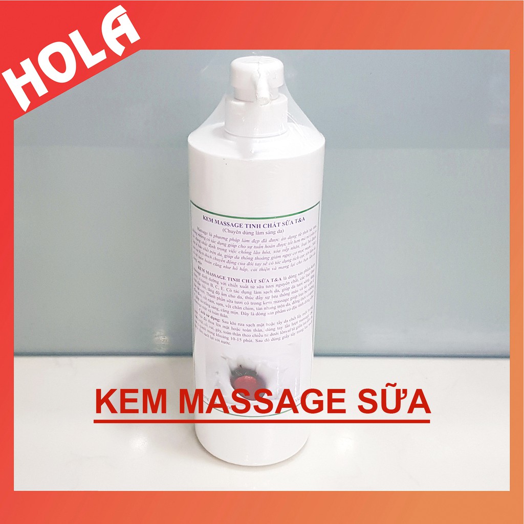 1000ml KEM MASSAGE TINH CHẤT SỮA