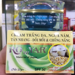 Kem Cream trắng da, ngừa nám, tàn nhang đồi mời, chống nắng ROMIYAR giá bao bì 198k (giá mới lên)