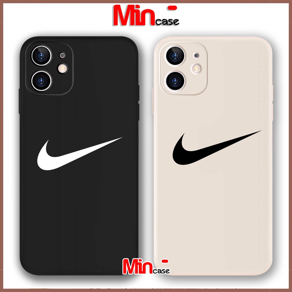 Ốp lưng iPhone Nike cạnh viền vuông chống sốc bảo vệ camera silicon mềm dẻo iphone 6/6s/7/8/X/XS/11/12/13 Pro Plus Max