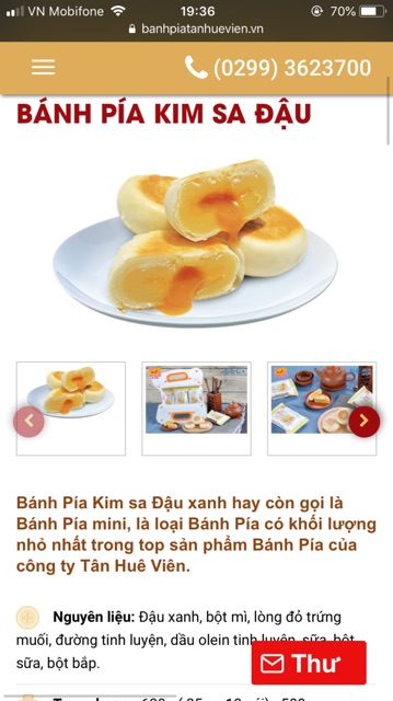 Bánh Pía mini đậu xanh Kim Sa (Kim Sa Pia Cake) | BigBuy360 - bigbuy360.vn
