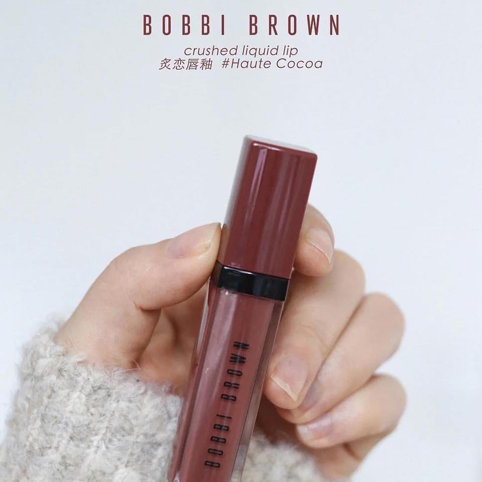 Son kem Bobbi Brown Crushed Liquid Lip màu Haute Cocoa Fullsize Fullbox