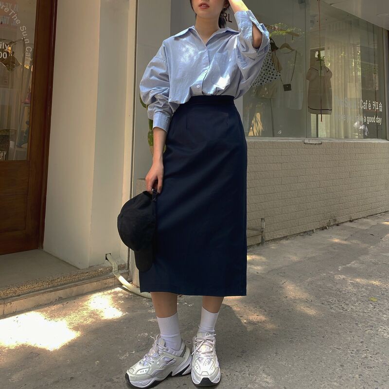 Chân váy midi chun sau NQ - CV0286 | BigBuy360 - bigbuy360.vn