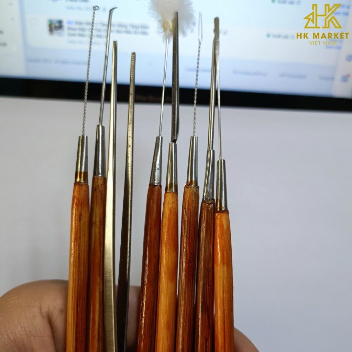 Bộ lấy ráy tai gỗ 8 món chuyên dụng cao cấp