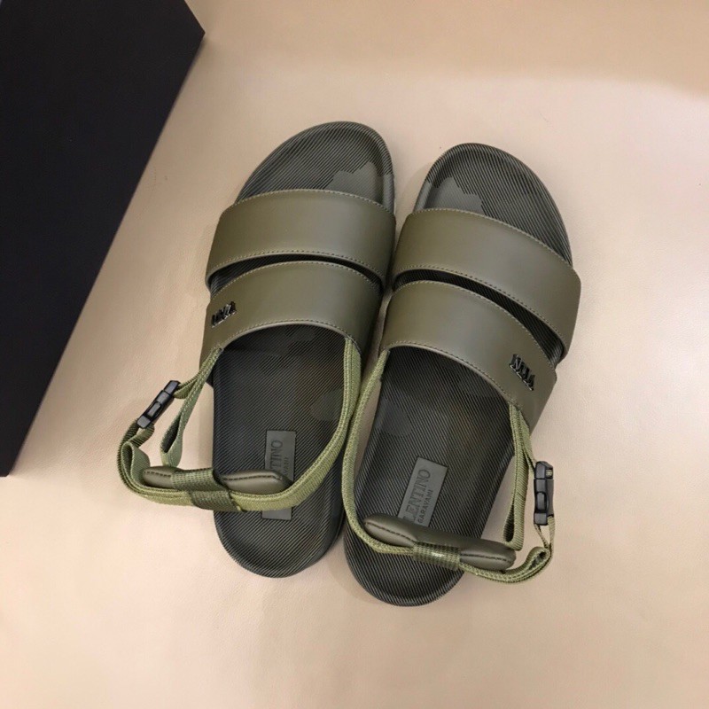 Sandal nam 2 quai thương hiệu Valentino Garavani da thật cao cấp