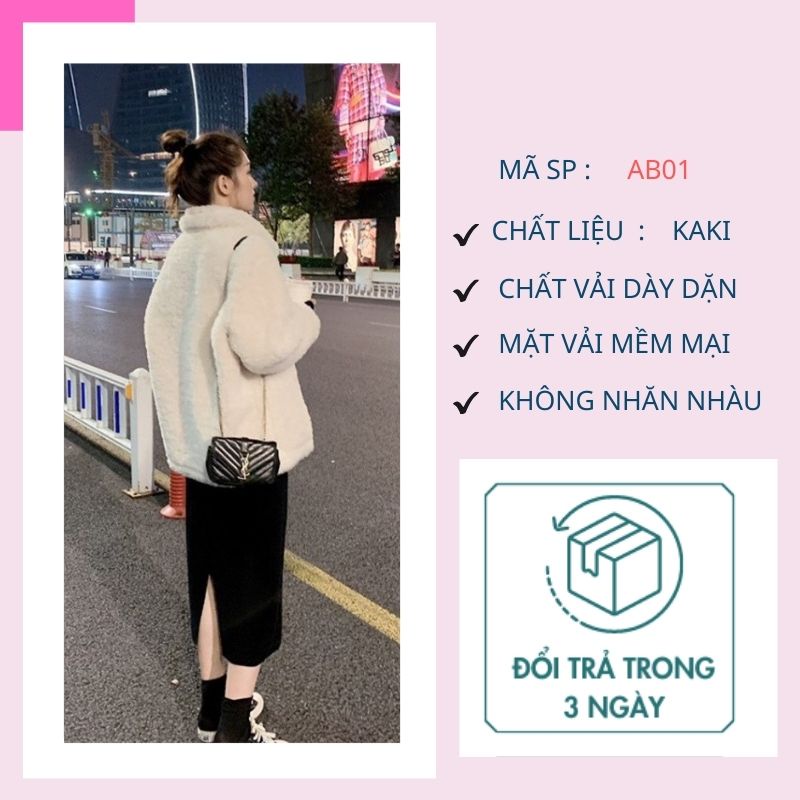 Set váy 🌸 Set đồ nữ 2in1 váy dài áo lông cừu màu kem thu đông tiểu thư sang chảnh dành cho nữ style Hàn Quốc | BigBuy360 - bigbuy360.vn