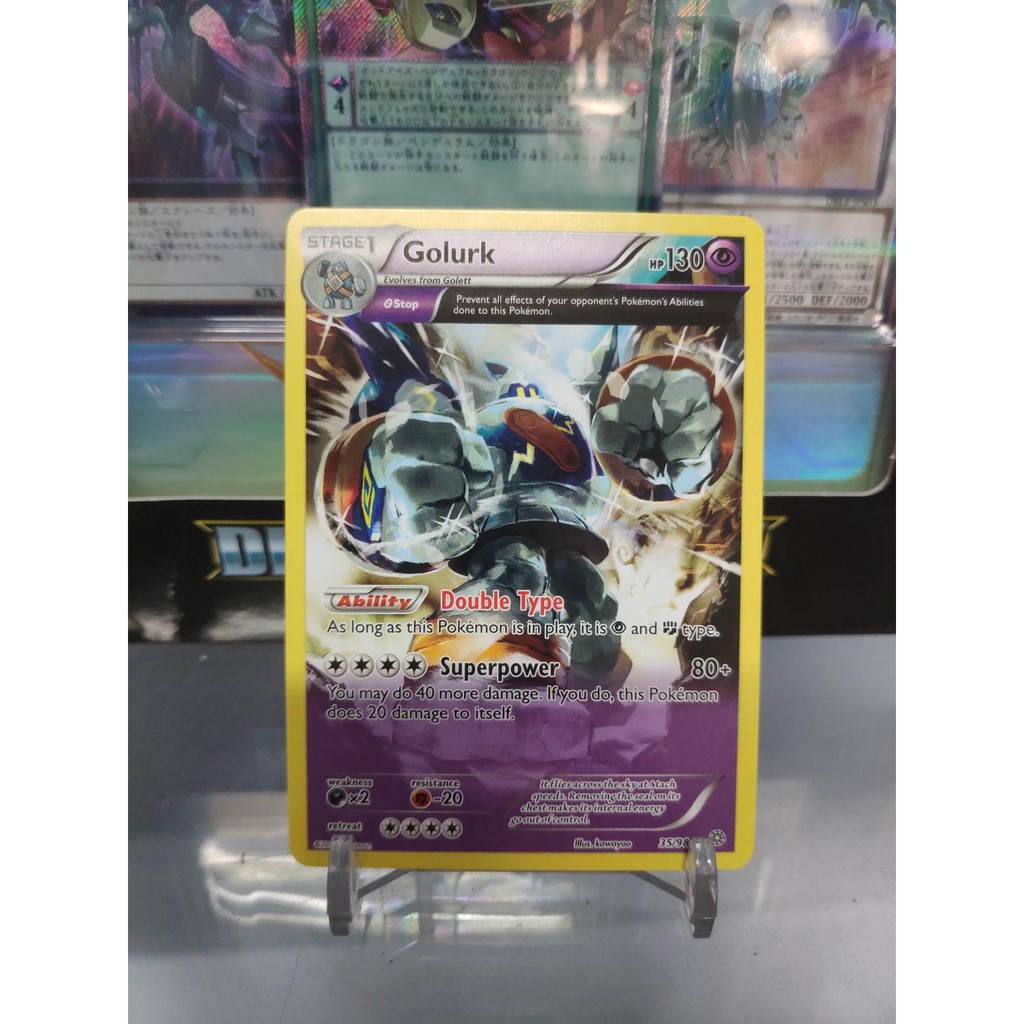 [ Dưa Hấu Yugioh ] Lá bài thẻ bài Pokemon Full Art Golurk
