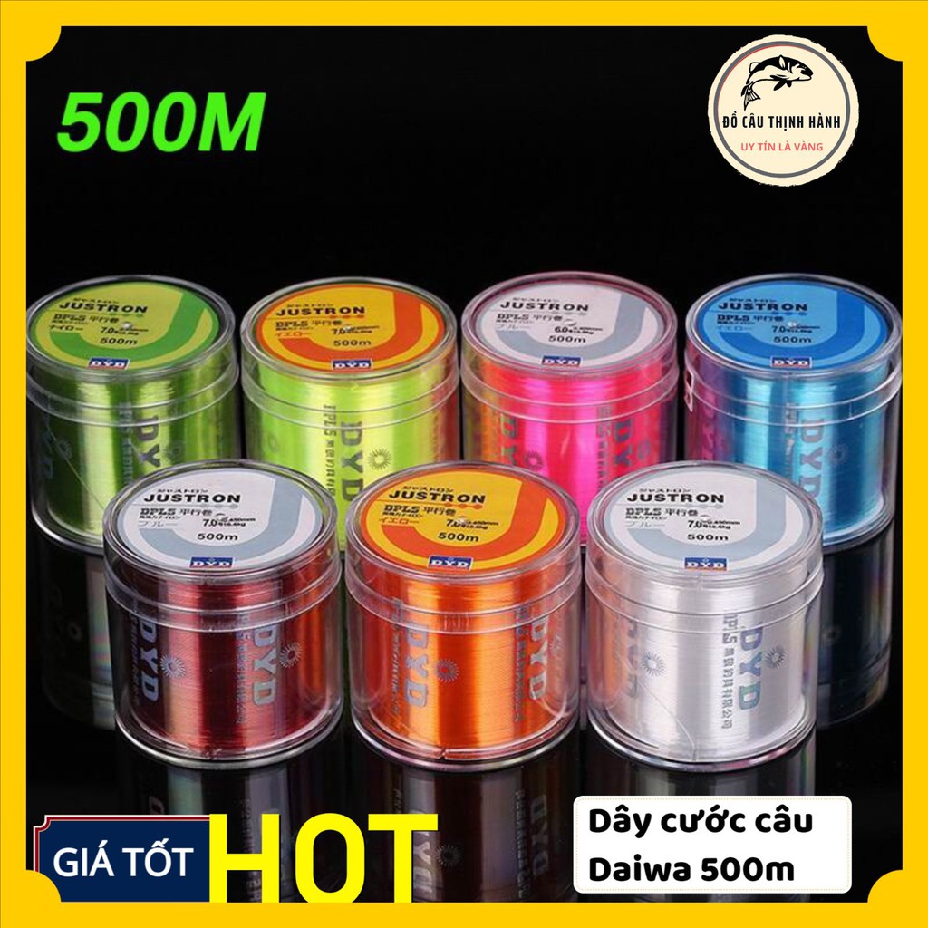 [Cần Câu] Dây Cước Câu Cá Siêu Bền Daiwa 500m phụ kiện đi cùng với cần câu câu máy siêu khỏe chịu tải tốt Mã TH12