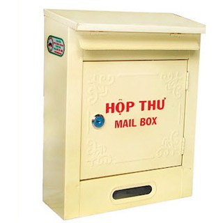 Hộp đựng thư thùng đựng thư hộp thư lớn màu Kem
