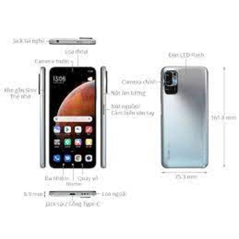 điện thoại Xiaomi Redmi Note 10 5G bộ nhớ 64G ram 4G, Chính Hãng, màn 6.5inch, Camera 48mp siêu đẹp - BC 04