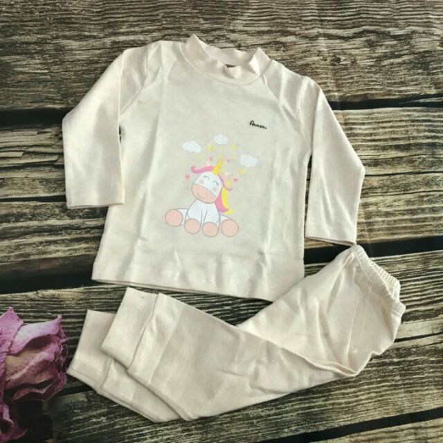 Bộ cotton dày vừa Avaler cổ 3 phân