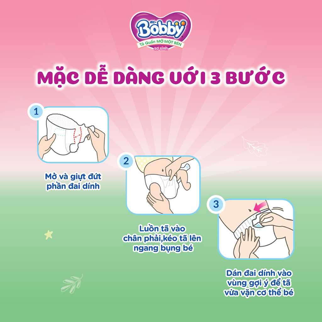 Tã/bỉm quần Mở Một Bên Bobby Đầu Tiên Trên Thế Giới