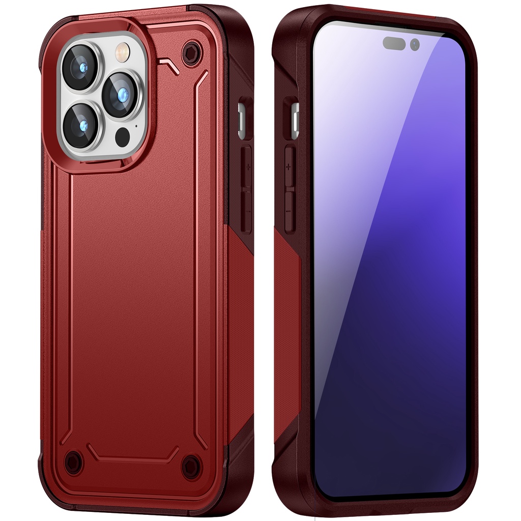 Ốp Điện Thoại Silicon PC Chống Sốc 2 Trong 1 Cho iphone 14 Pro max 13 Pro 12 11 Pro xs max xr x / xs 7 8 plus