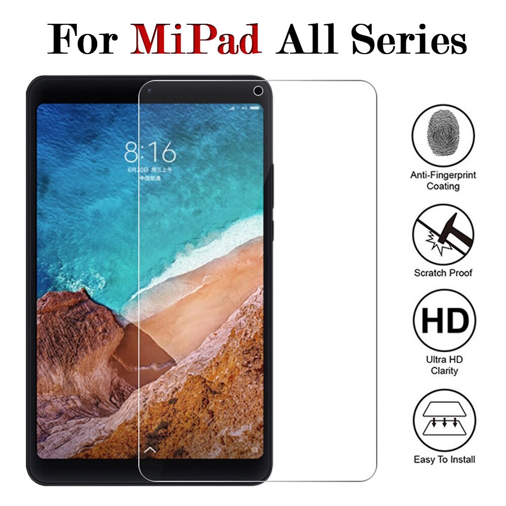 Kính Cường Lực 9h Hd Bảo Vệ Màn Hình Cho Xiaomi Mi Pad 1 2 3 4 Plus Mipad 4 Tablet 9h