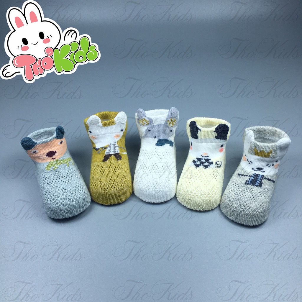 [ RẺ VÔ ĐỊCH] Set 5 Đôi Tất Tiny Alpaca Cao Cấp Dành Cho Bé Yêu Từ 0-3 Tuổi