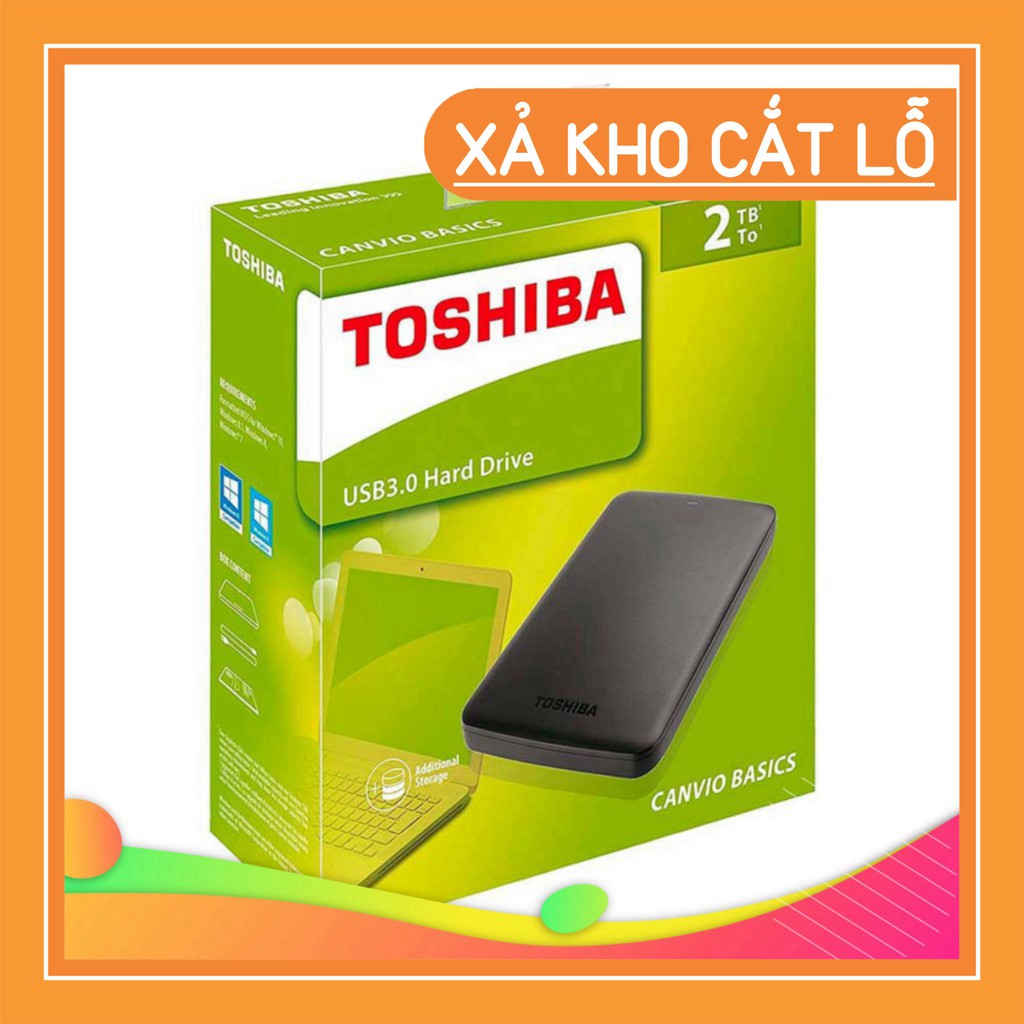 Box HDD ổ cứng di động TOSHIBA 2TB Siêu sale