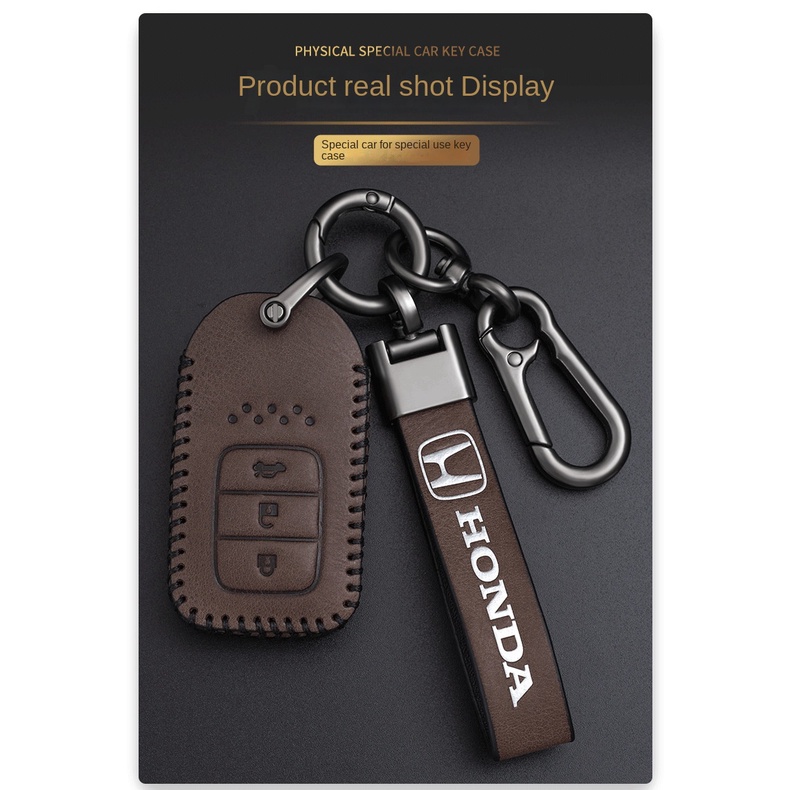 Ốp Da Bảo Vệ Chìa Khóa Xe Hơi Honda XRV Civic CRV Accord CITY Hrv