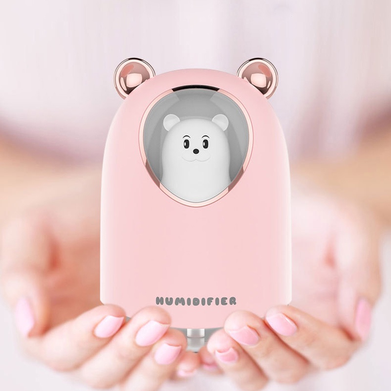 Máy Lọc Không Khí mini Để Bàn Hình Gấu Dễ Thương