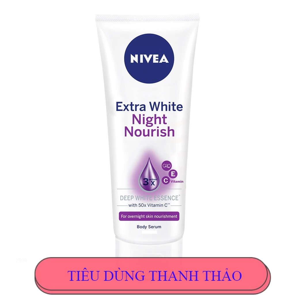Serum Dưỡng Thể NIVEA Extra White Night Nourish Dưỡng Ẩm | Trắng Da kết hợp Extra Bright Repair & Protect