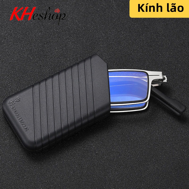 [Giảm Sốc] Kính lão- làng chống ánh sáng xanh bảo vệ mắt, Gập nhỏ gọn kèm túi Kim loại siêu nhẹ mã Y827