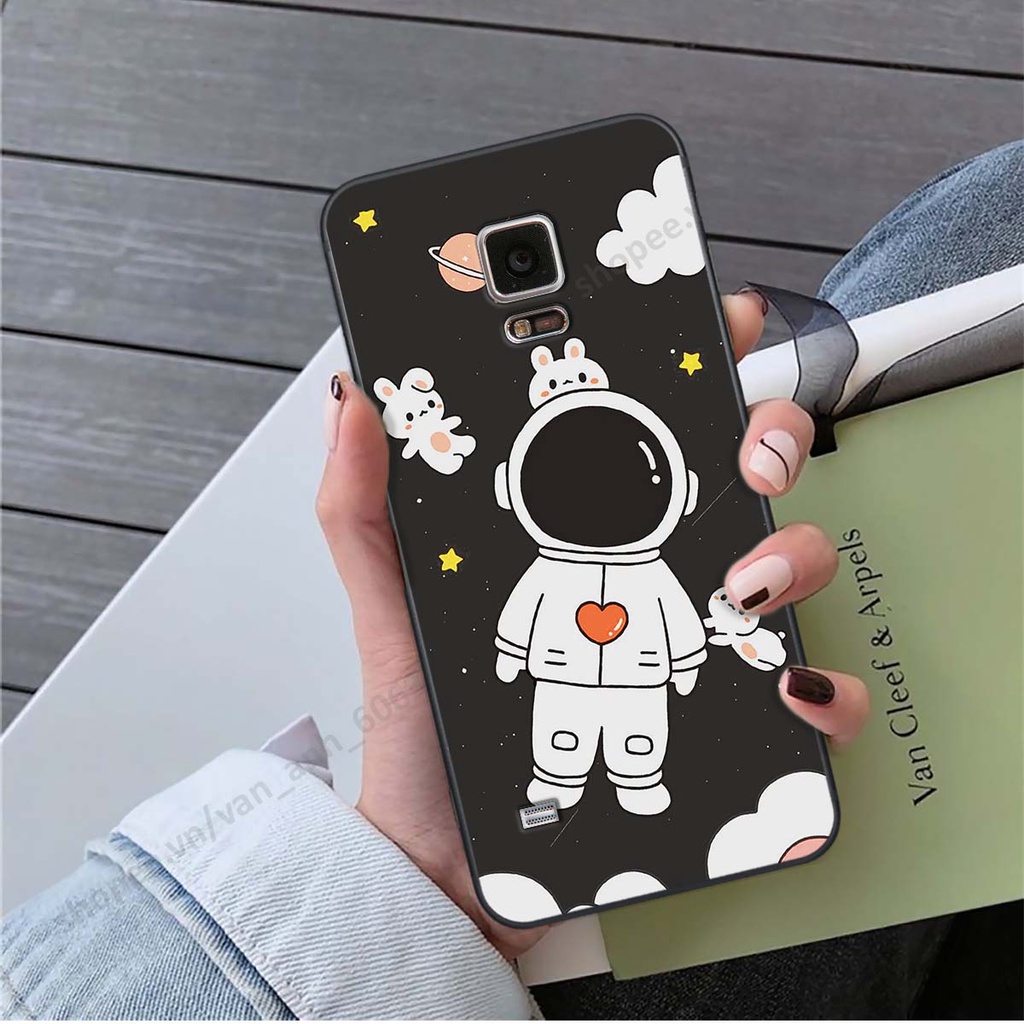 Ốp Samsung Note 4 / Note 5 hình bầu trời, phi hành gia đẹp, ốp lưng điện thoại samsung galaxy viền dẻo cao cấp