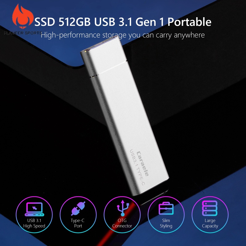 Ổ Cứng Ssd Usb3.1 Ssd Di Động Cho Điện Thoại Pc