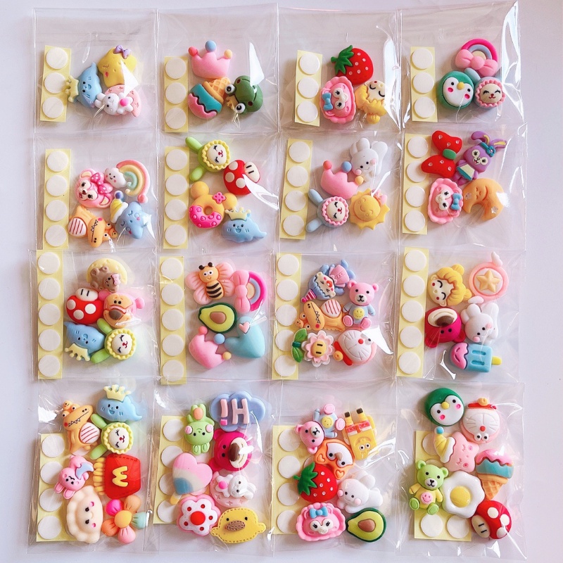 Sticker 2D, 3D dán dễ thương cute trang trí bình nước, hộp cơm-BlueStore