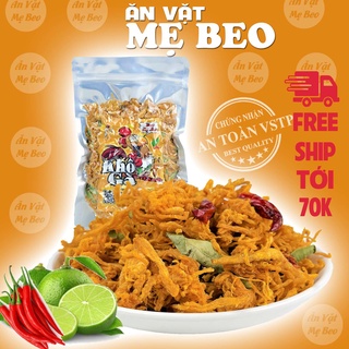 500Gr Khô Gà Lá Chanh Xé Cay Túi Zip Hút Chân Không Shop Mẹ Beo