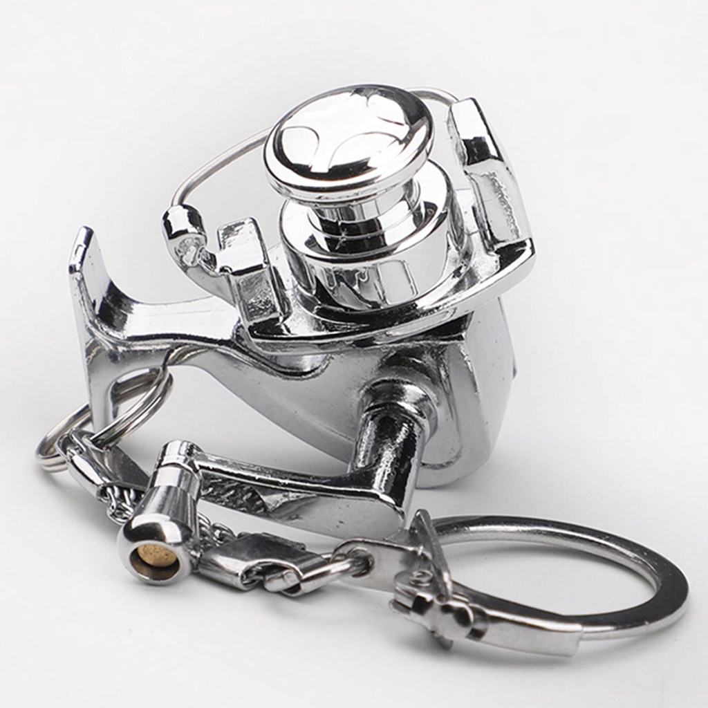 Móc Khóa Hình Guồng Quay Dây Câu Cá Tinh Tế