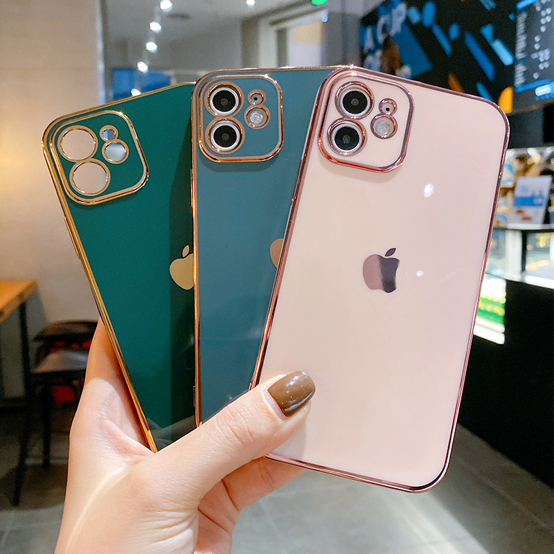 Ốp Lưng Màu Trơn Thời Trang Cho Iphone 12 Pro Max Mini X Xs Max Xr 7 8 Plus Se 2020 Iphone 11 Pro Max