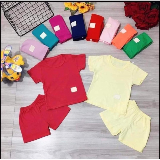 Bộ quần áo trẻ em cộc tay100% cotton mát mịn siêu xinh cho bé từ 1-5 tuổi