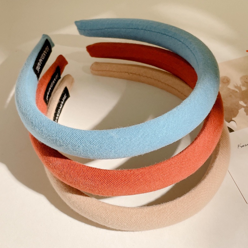 Băng Đô Cài Tóc Bằng Xốp Màu Sắc Đơn Giản Phong Cách Hàn Quốc Cổ Điển