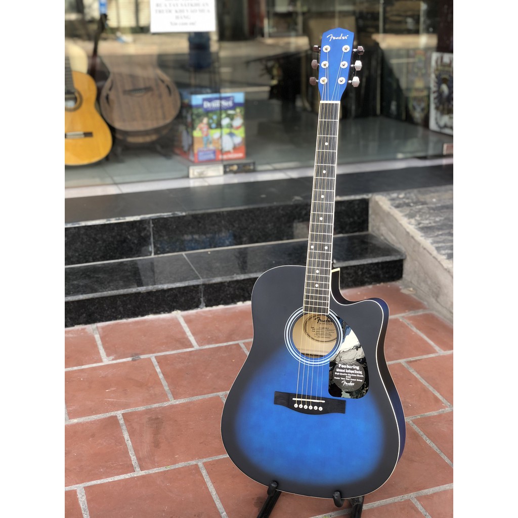 Đàn guitar acoustic Fender CD60 màu xanh [Tặng kèm full phụ kiện]