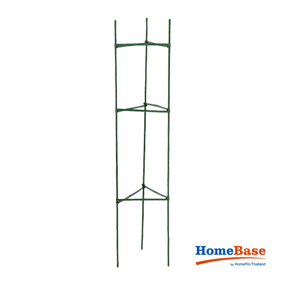 HomeBase SPRING Kệ để chậu cây 3 tầng DGH701 bằng thép phủ PVC của Thái Lan W1.1xD1.1xH150cm màu xanh lá cây