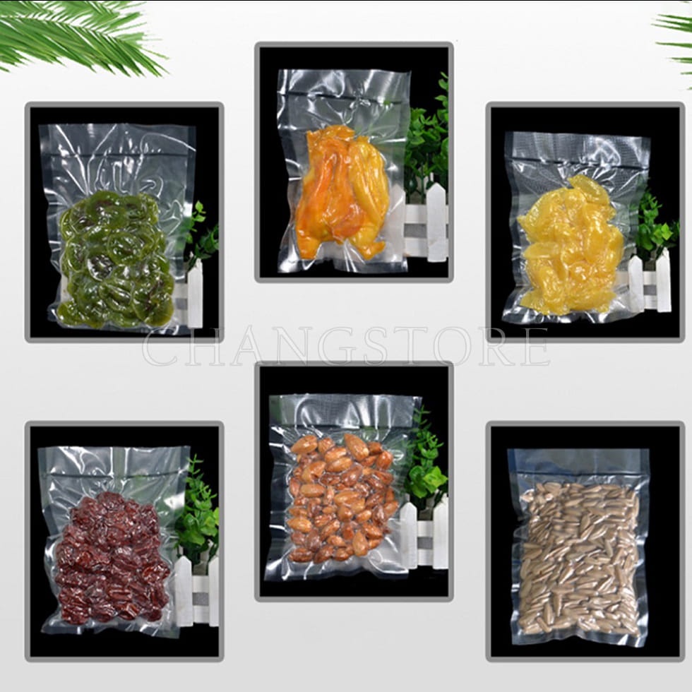 Set 100 Túi Hút Chân Không Một Mặt Nhám, Túi Hút Chân Không Kích Thước 17cmx25cm Chuyên Dụng