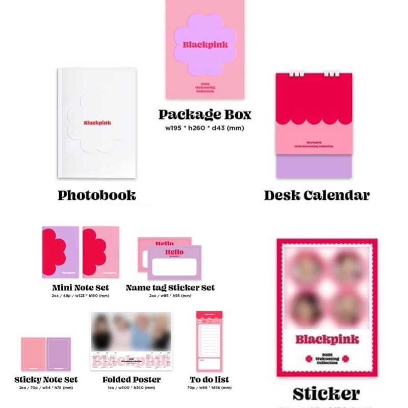 [ OFFICIAL ] Bộ ảnh rỗng BLACKPINK WELCOMING COLLECTION 2022