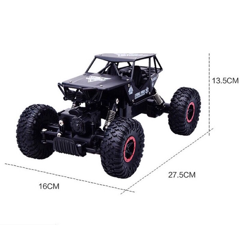 Xe điều khiển vượt địa hình Rock Crawler vỏ nhôm