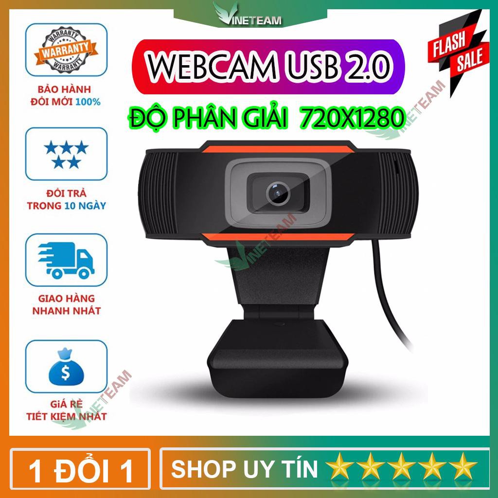 Webcam Usb 2.0 Hd Cho Máy Tính PC,LAPTOP độ phân giải 720 x1280 KÈM mic -Phục vụ các cháu học onlie -Bán không lợi nhuận