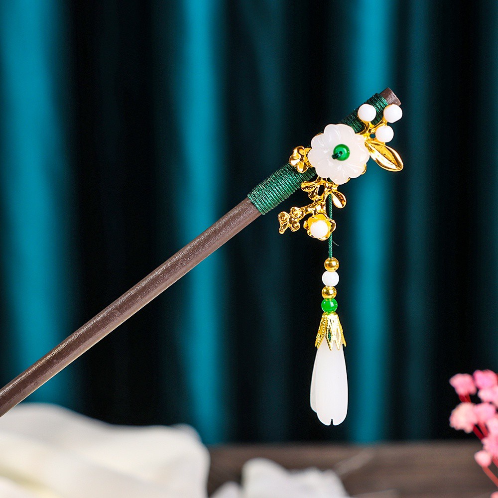 Trâm Cài Tóc Hình Hoa Trái Dứa Phối Tua Rua Thời Trang Cho Nữ