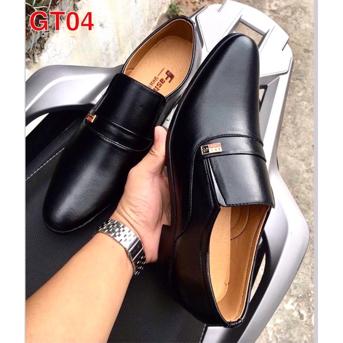 Giày công sở nam mẫu mới, giày Tây nam da mềm, đế khâu sẵn chắc chắn, mã GT04
