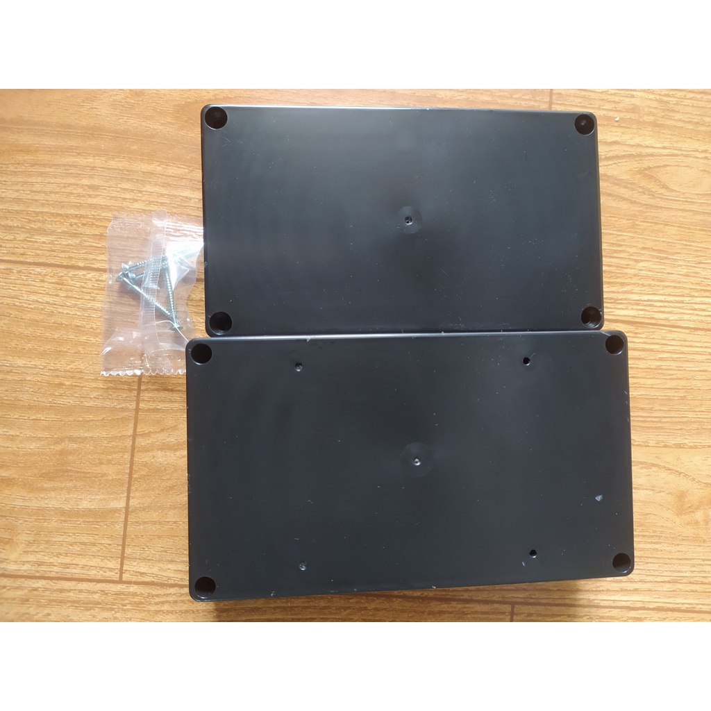 Hộp 200x120x75mm kèm ốc vít và ron cao su chống nước - Hộp nhựa đựng mạch điện tử.