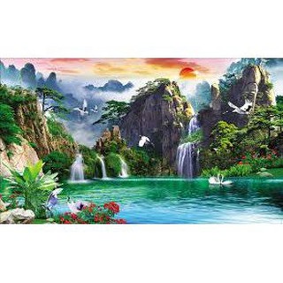Tranh đá 5D, tranh đính đá phong cảnh