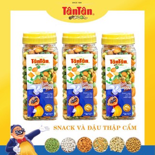 Combo 3 hũ snack và đậu thập cẩm tân tân -