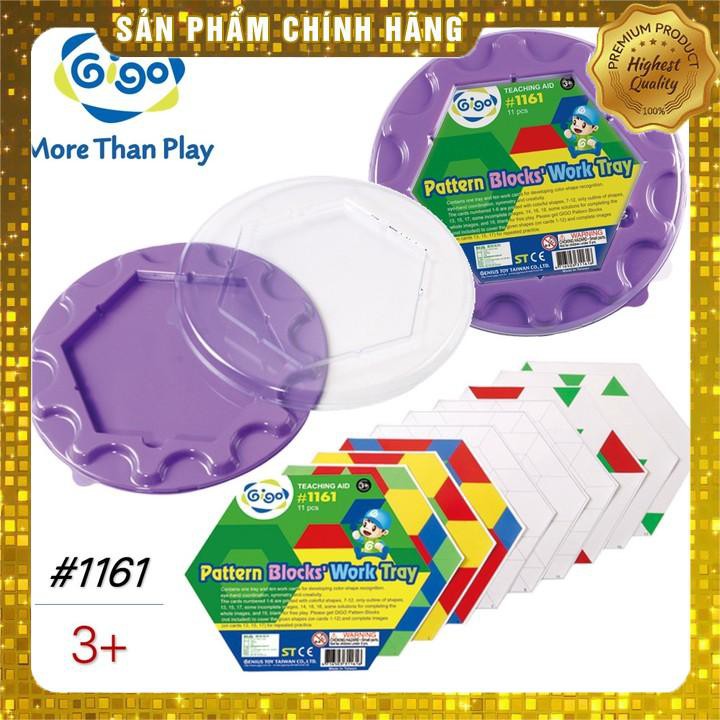 Bộ Gigo toys Khay tròn xếp hình mầm non mẫu giáo 11 chi tiết 1161