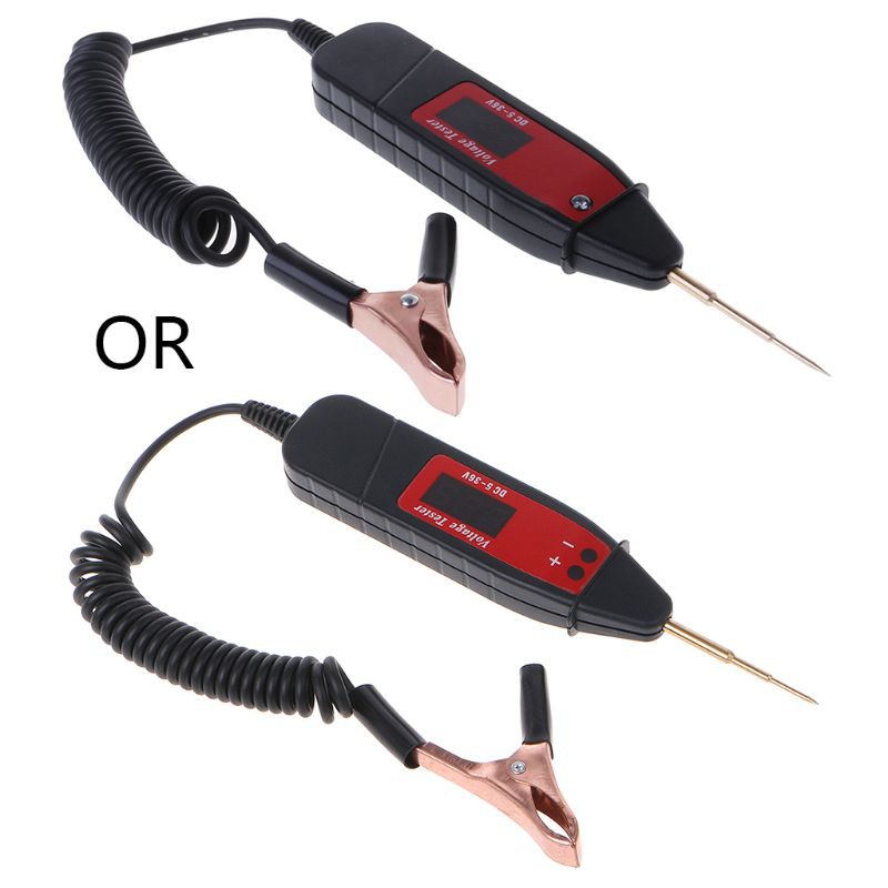 Bút kiểm tra điện áp kỹ thuật số có đèn led cho xe hơi tiện dụng