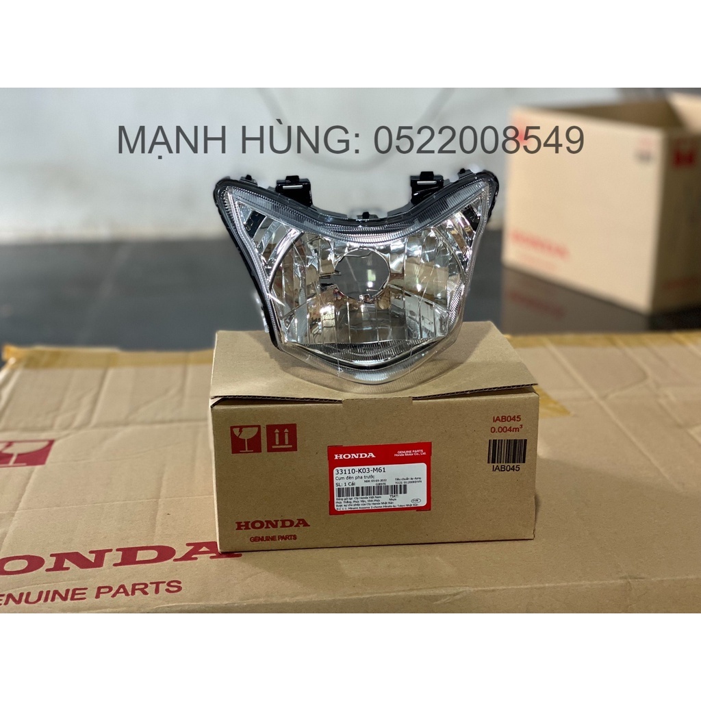Cụm đèn pha trước - Pha đèn HONDA WAVE RSX110 năm 2014, chính hãng Honda. (33110k03M61)
