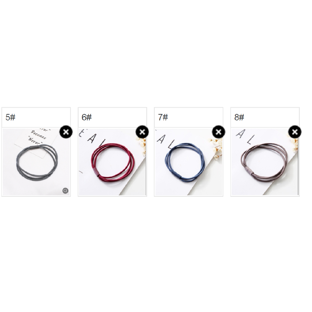 Dây buộc tóc co giãn thiết kế đơn giản dành cho nữ