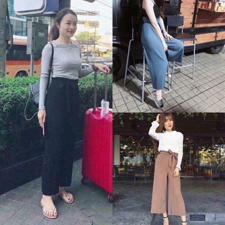 Quần nhăn dập ly ống suông