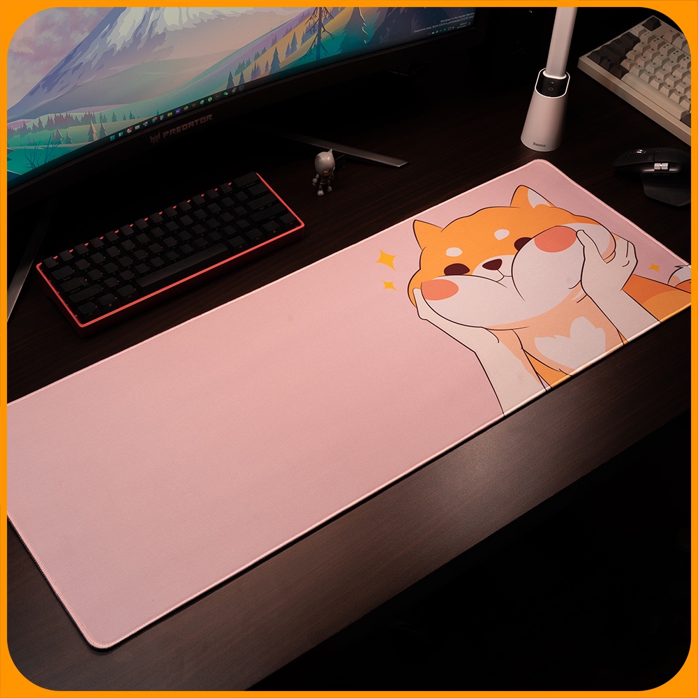 Mouse Pad, Miếng Lót Chuột Cỡ Lớn, Bàn Di Chuột Cute Dễ Thương 900x400/800x300 độ dày 3 mm