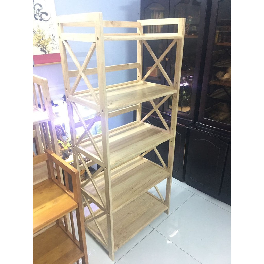 Kệ Lò Vi Sóng Gỗ 5 Tầng Ngang 64cm Sâu 38cm