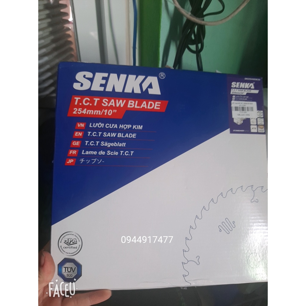 Lưỡi cưa hợp kim SENKA Cắt gỗ 254mm x 40 răng